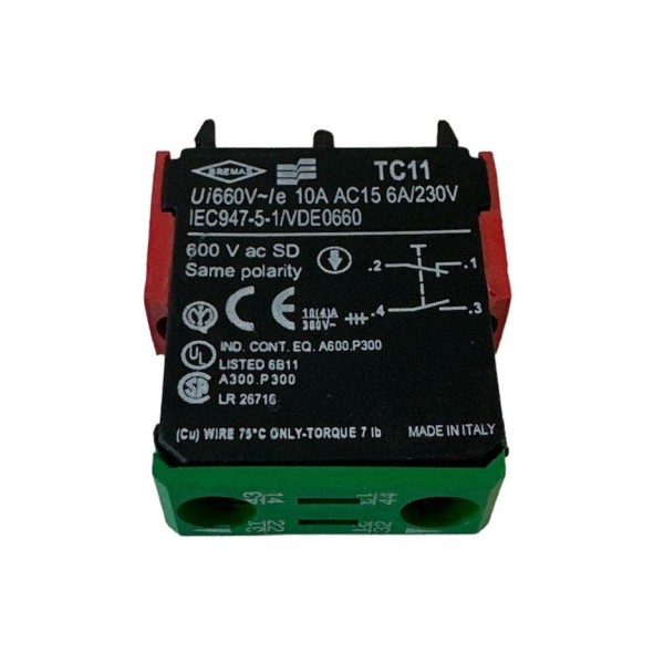 Élément de contact Bremas TC11 Retroq nc+no